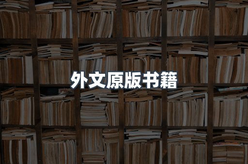 外文原版书籍