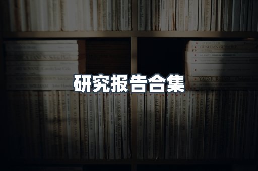 研究报告合集